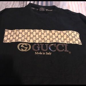 Black Gucci long sleeve shirt 2007 100% authentic